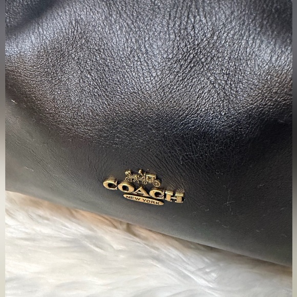 COACH Leaopard Edi Black and Tan Shoulder Bag#32728 - Picture 9 of 16